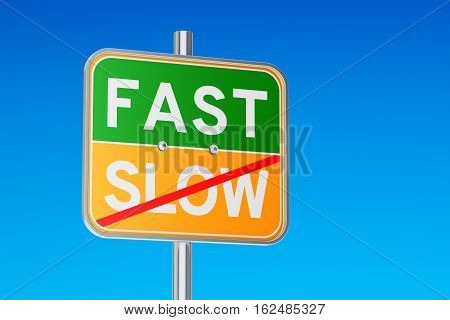 Fast Start concept 3D rendering isolated on white background