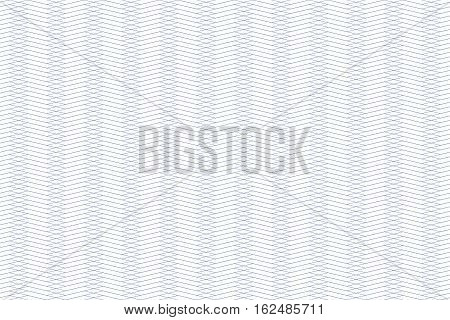 Guilloche seamless background. Monochrome guilloche texture with zigzag. For certificate voucher banknote money design currency note check ticket reward etc
