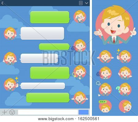 School Boy Caucasian Sns Window