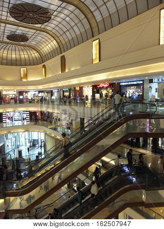 MUMBAI, INDIA - DEC 3: High Street Phoenix Mall in Mumbai, India, as seen on Dec 3, 2016. The compound also hosts a five-star hotel, a multiplex, commercial space and a residential tower.