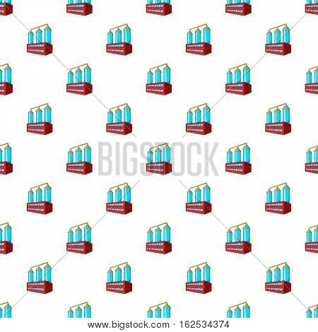 Wort preparation pattern. Cartoon illustration of wort preparation vector pattern for web