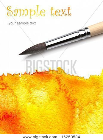 Künstler Pinsel und Aquarell malte