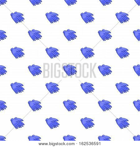 Rubber gloves pattern. Cartoon illustration of rubber gloves vector pattern for web