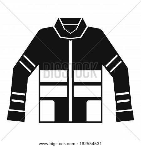 Firefighter jacket icon. Simple illustration of firefighter jacket vector icon for web