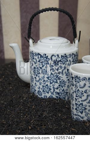 Indian Black Tea Scattered On The Table.