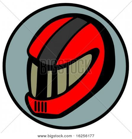 motorcyclist helmet