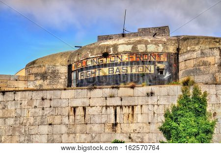 Wellington Front Right Bastion in Gibraltar, a British Overseas Territory