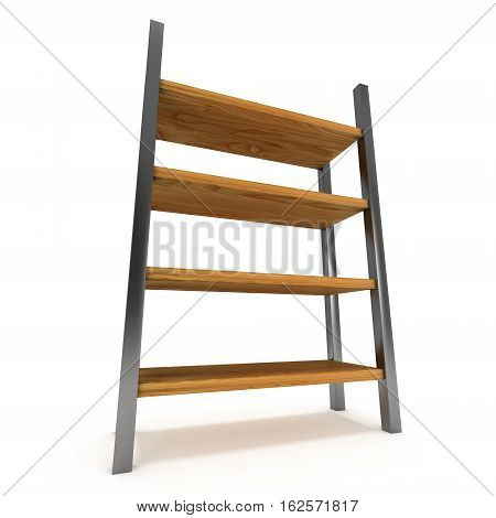 Storage stack. 3D render isolated on white. Platform or Stand Illustration. Template for Object Presentation.
