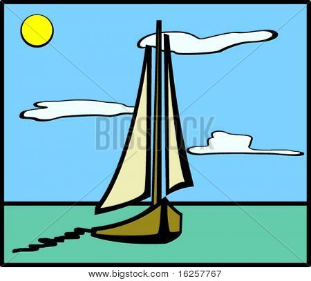 Парусная яхта