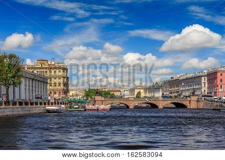Anichkov Bridge In St Petersburg