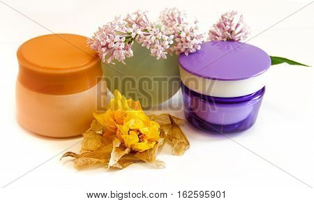 Jar Natural Cream Medical Kolanhoe And Orange Flower