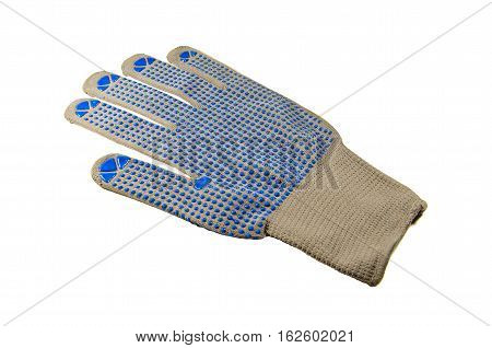 One protective glove isolated on a white background