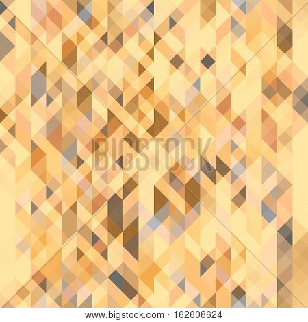 Brown gray and peach orange geometric seamless pattern. Futuristic polygonal texture. Can be used as a website background. Vector. Made using clipping mask