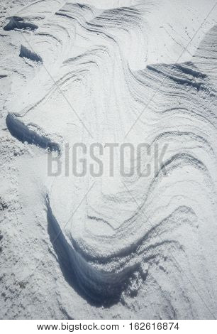 Sunny Snowy Weather On Mount Parnassos, Central Greece