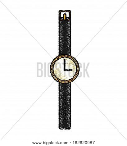 watch wristle female isolated icon vector illustration design