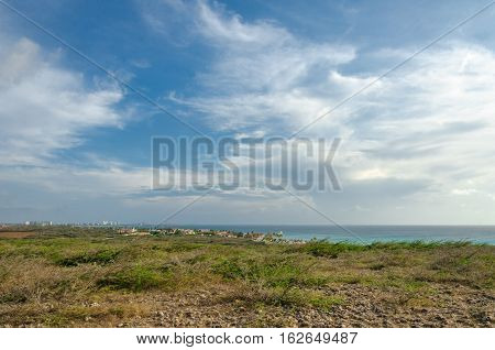 Panorama View With The Arashi Beach As Background