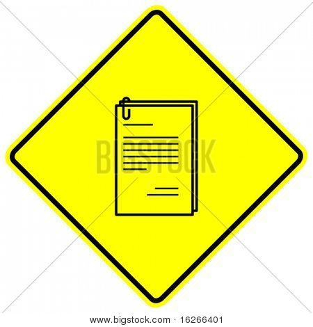 documents avec signe de trombone