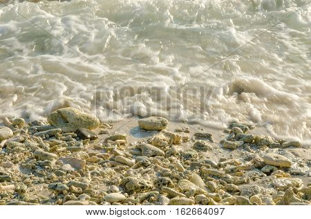 Sandy Beach In Curacao A Caribbean Island