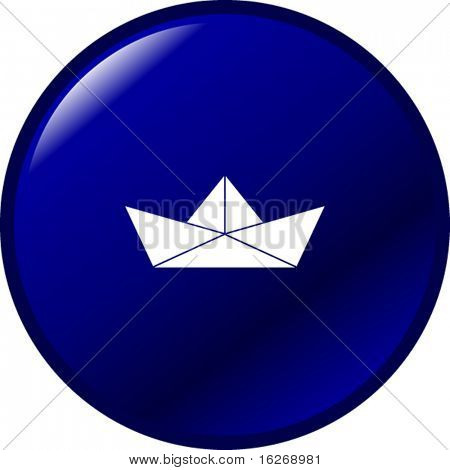 bouton de bateau de papier