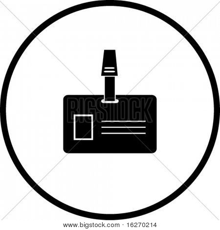uproszczone ilustracji id card służyć jako symbol