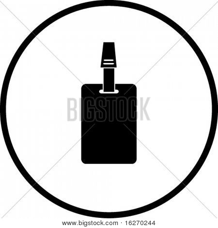 uproszczone ilustracji id card służyć jako symbol lub znak
