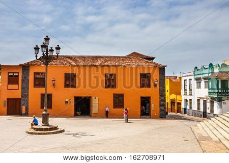 Garachico, Tenerife Island, Spain, 08 June 2015: Street Of Garachico Town On Tenerife Island, Canary