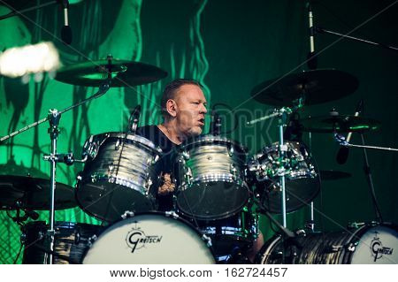 TOLMIN, SLOVENIA - JULY 25TH: AMERICAN THRASH METAL BAND SACRED REICH PERFORMING AT METALDAYS FESTIVAL ON JULY 25TH, 2016 IN TOLMIN, SLOVENIA