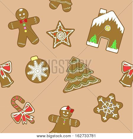Set Of Different Gingerbreads