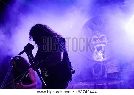 TOLMIN, SLOVENIA - JULY 25TH: AMERICAN THRASH METAL BAND TESTAMENT PERFORMING AT METALDAYS FESTIVAL ON JULY 25TH, 2016 IN TOLMIN, SLOVENIA