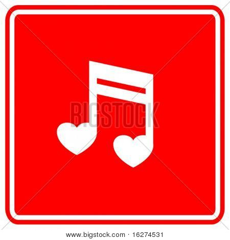 Notas de amor musical muestra