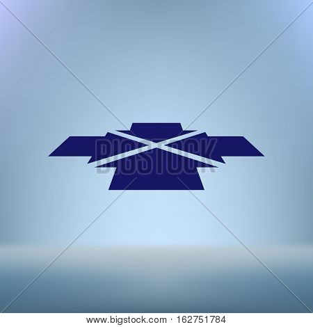 Four Arrows Facing Each Other In Perspective