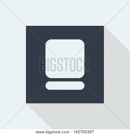 button studio music icon flat design, web seo icon