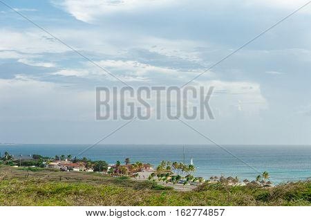 Panorama View With The Arashi Beach As Background