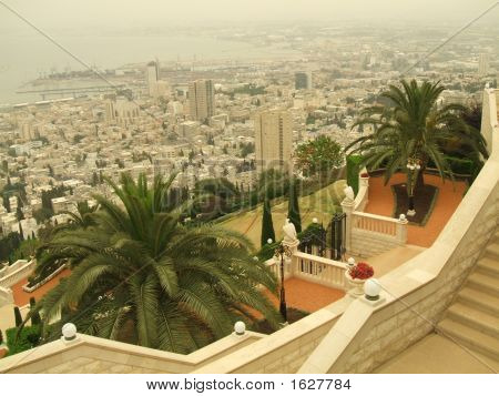 Ansicht der Stadt Haifa in israel