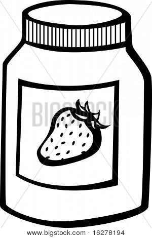 ขวด marmalade สตรอเบอร์รี่