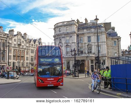The London Red Bus Line West Hampstead