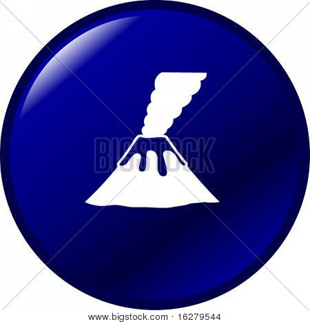 bouton de volcan de fumer