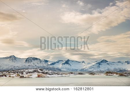 Winter Landscape In Norway