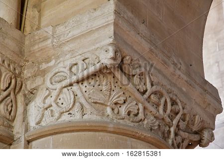 Gournay en Bray France - september 7 2016 : capitalof the Saint Hildevert collegiate church
