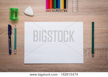 Pupil's Desk With Akcesories