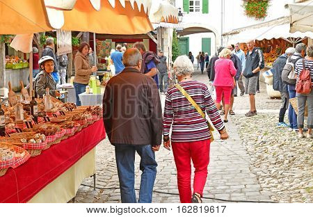 La Flotte France - september 27 2016 : the picturesque market