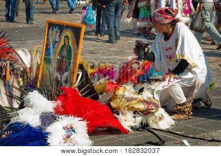 Day Of The Virgin Of Guadalupe In Mexico City