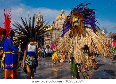 Day Of The Virgin Of Guadalupe In Mexico City