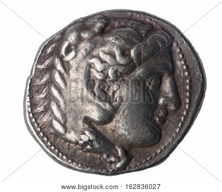 Tetradrachm of Alexander the Great late IV century BC Front: Head of Hercules with lion skin