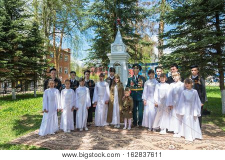 At The Monument To Soldiers-countrymen Who Died During The Great Patriotic War, May 9, 2016.