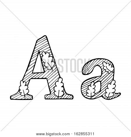 Doodle Flourish graphic with ornate pattern. Design Isolated on white.