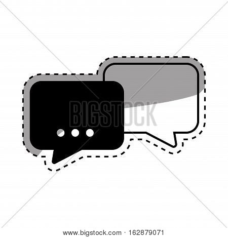 Chat bubble speakbox icon vector illustration graphic design