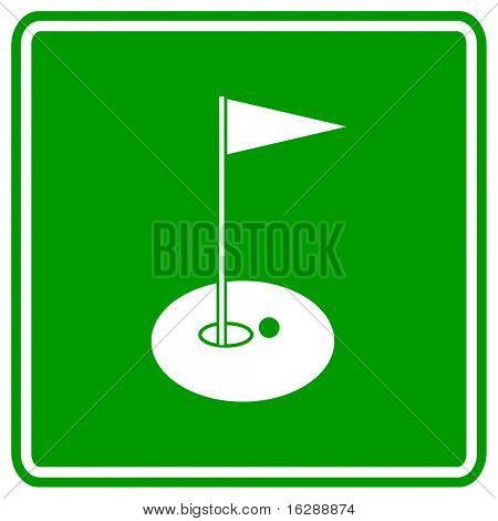 signo de hoyos de golf