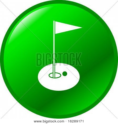 golfové hole tlačítko