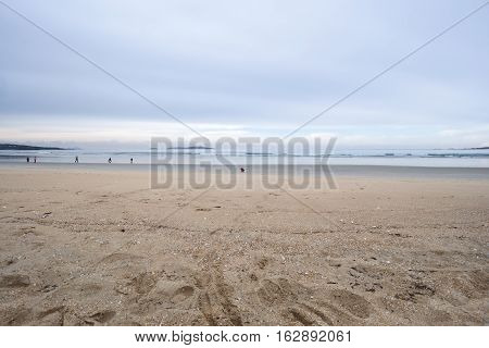 La Lanzada Beach, Pontevedra, Galicia, Spain. It is one of the top three beaches in Galicia